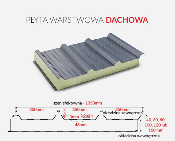 Płyta warstwowa dach